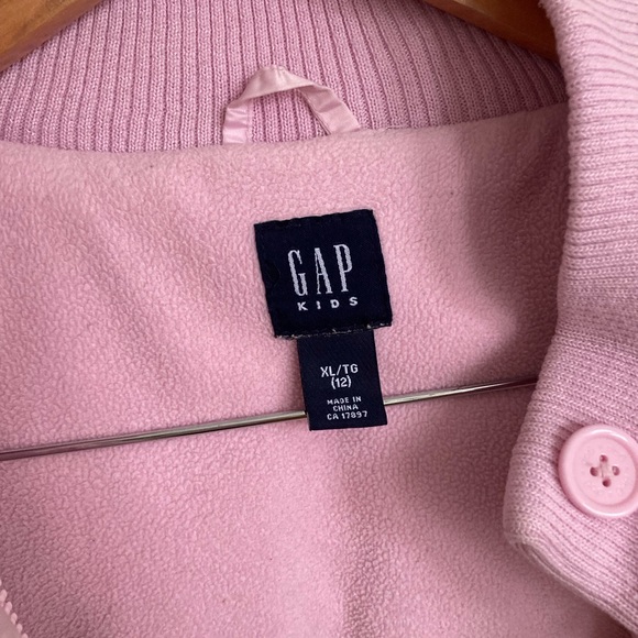 Gap Kids Down Fill Long Pink Puffer Jacket - Picture 6 of 6